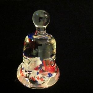 Maude & Bob St Clair Bell Shape Glass Paperweight
